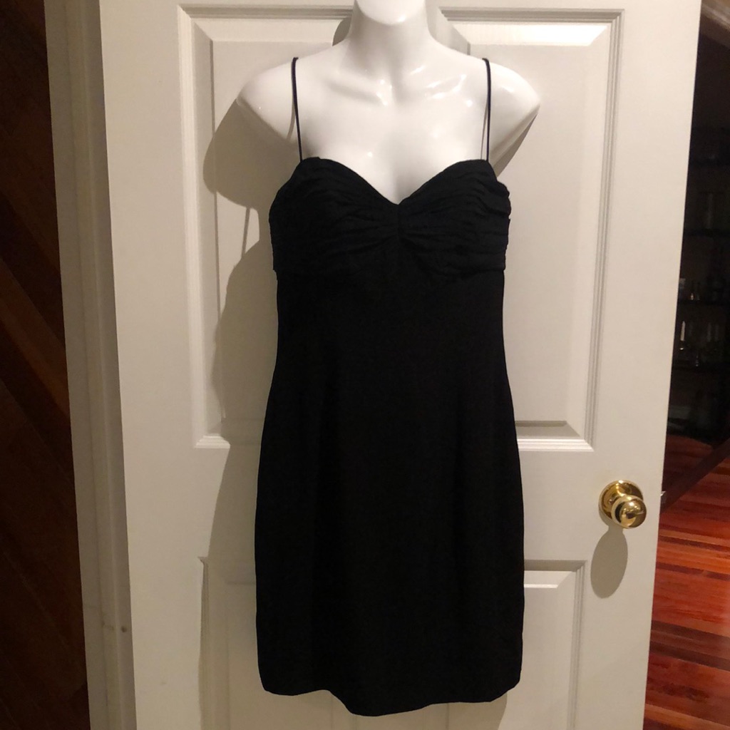 Vintage Sunny Choi Black Spaghetti Strap Dress